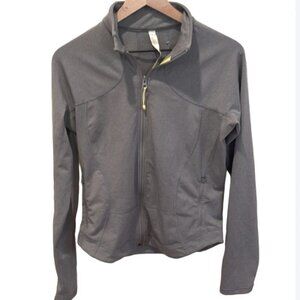 Lululemon women's gray/yellow shape Jacket with zip-Up size 10